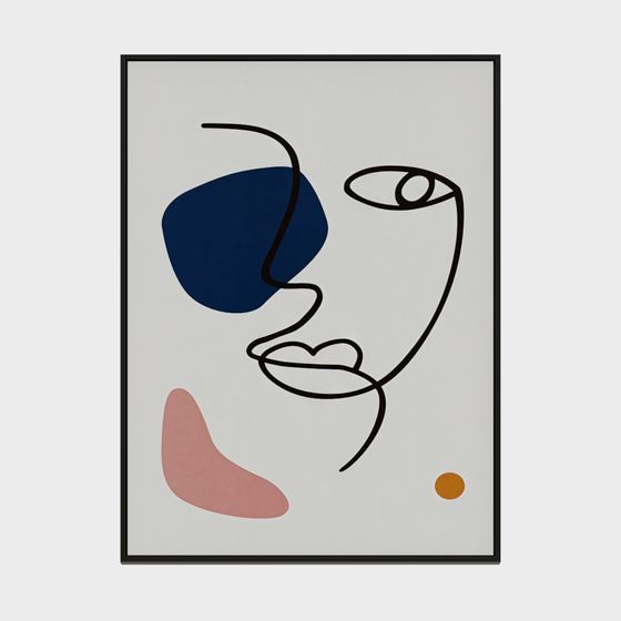 드래곤 장인 장식 - 북유럽 심플 추상 컬렉션 - 직사각형 장식화 - 255