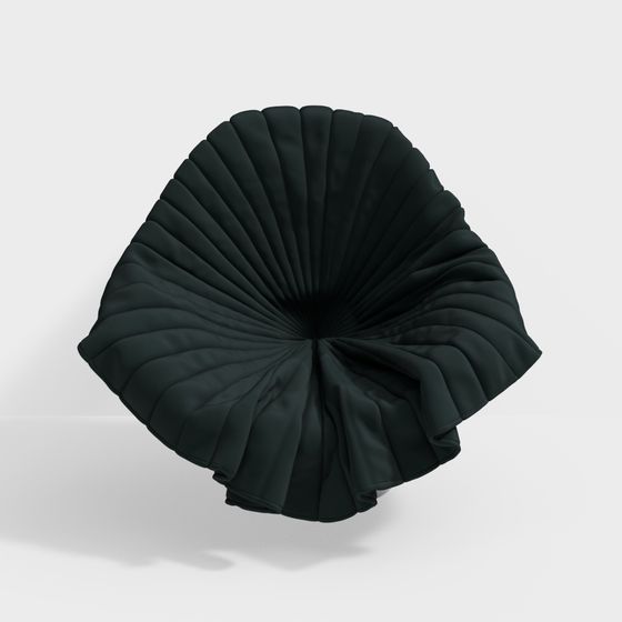 Elegant Folding Fan Chair 3D model