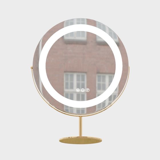 Elegant Low-Polygon Makeup Mirror 3D model