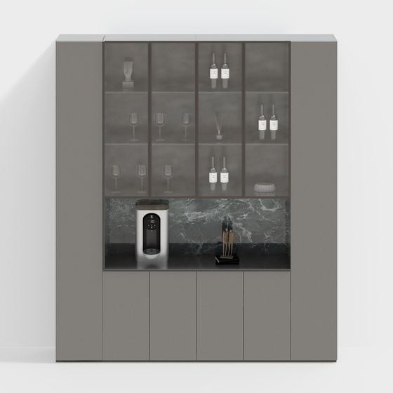 Urban Bar Cabinet 3D model