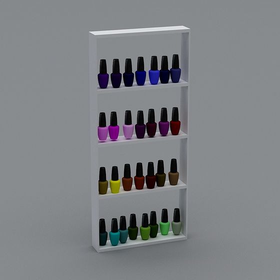Charming Nail Polish Display Rack 3D model