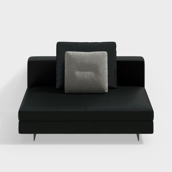 Modern Minimalist Sofa 3D model for Contemporary Spaces