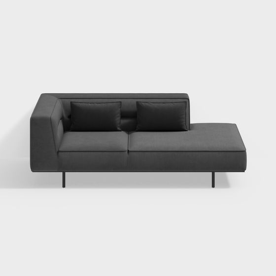 Urban Comfort 3D model Sofa for Modern Spaces
