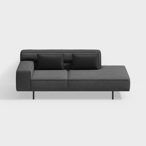 Urban Comfort 3D model Sofa for Contemporary Spaces