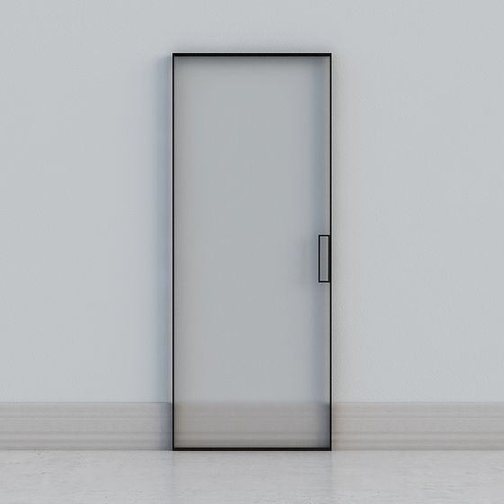 Modern Glass Door 3D Model