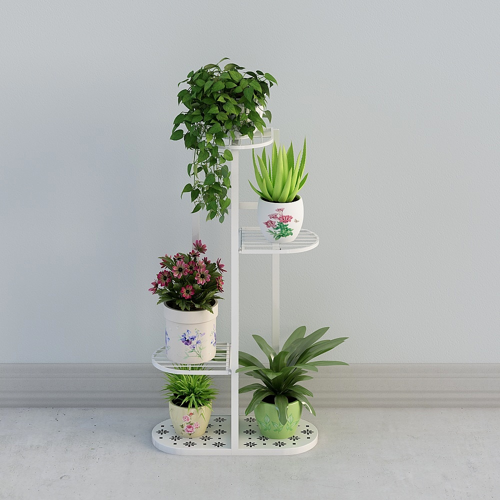 Modern light color flower stand-1