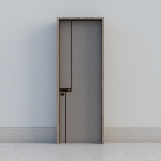 Urban Door 3D model in Modern Minimalist Aesthetics