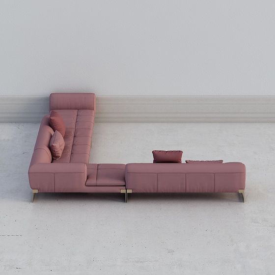 Urban Comfort 3D model Sofa - Modern Minimalist Design