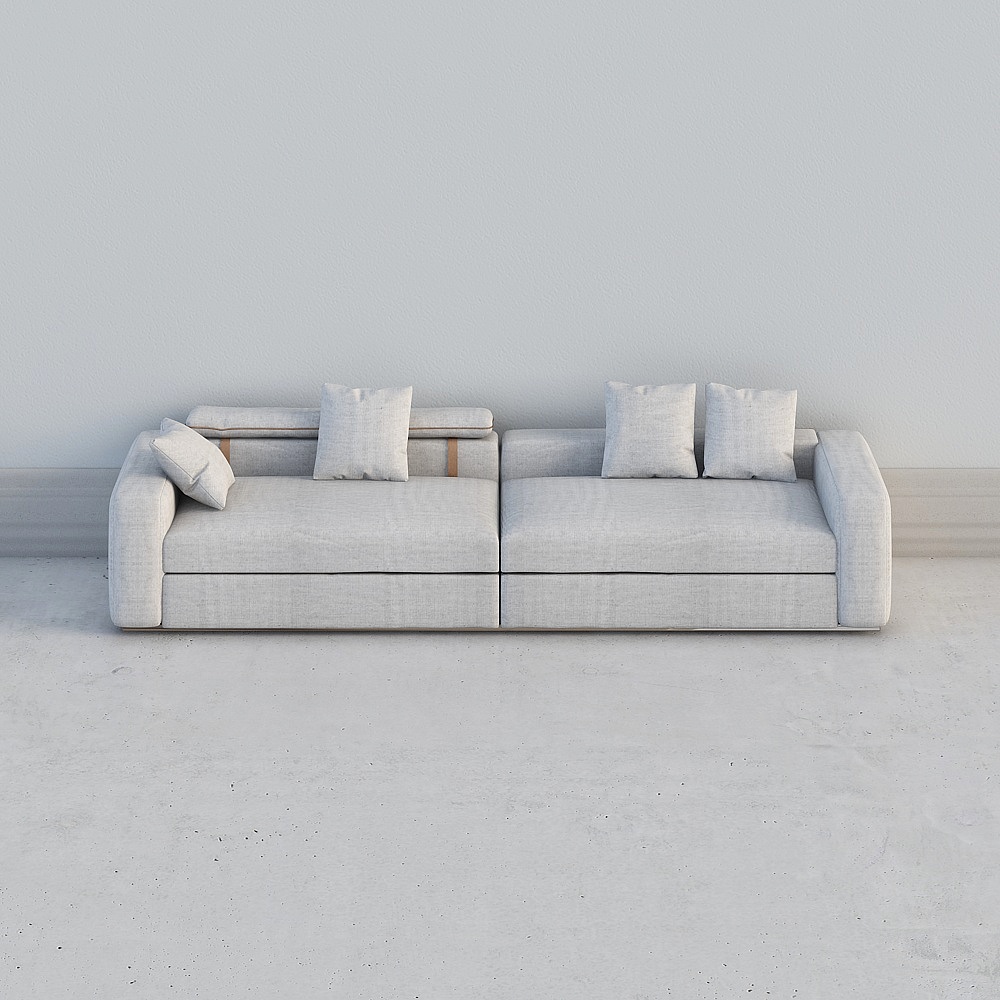 Modern Low Polygon Sofa 3D model