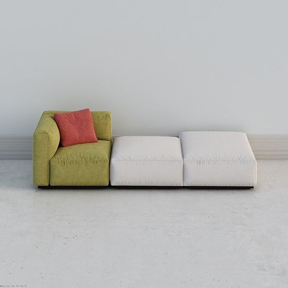 Urban Comfort 3D model Sofa with Unique Design