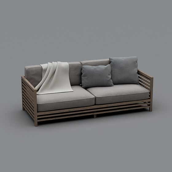 Modern Low-Poly Sofa 3D model