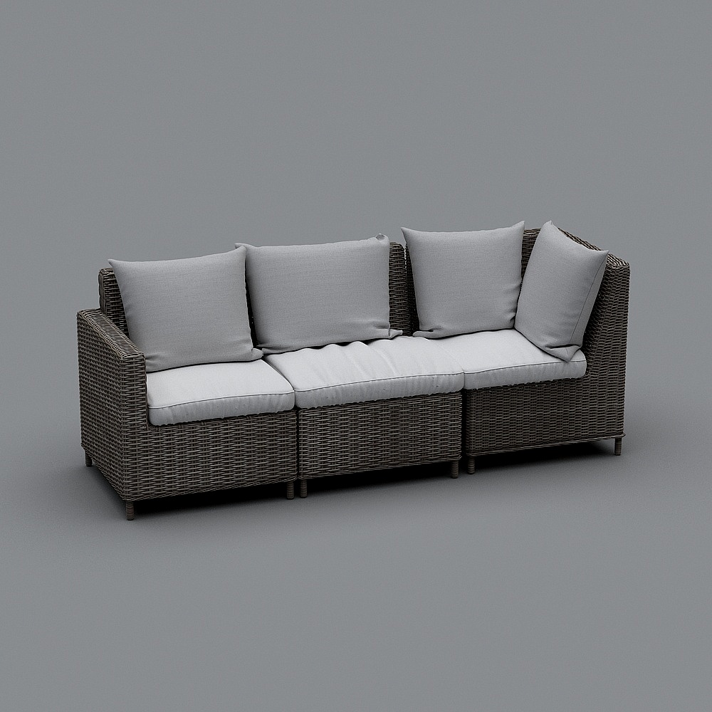 Sofá 914-2-YJ para exteriores