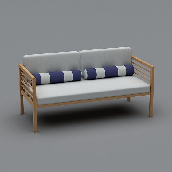 Cozy Retreat 3D model Sofa in Modern Minimalist Style