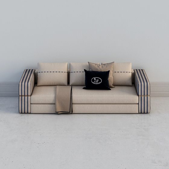 Stylish Urban Living Room Sofa 3D model