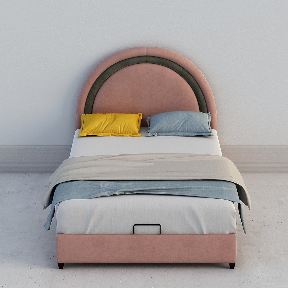 Children's bed A-1.3m 1.35m cloth bed PTB-01210107004-1.35