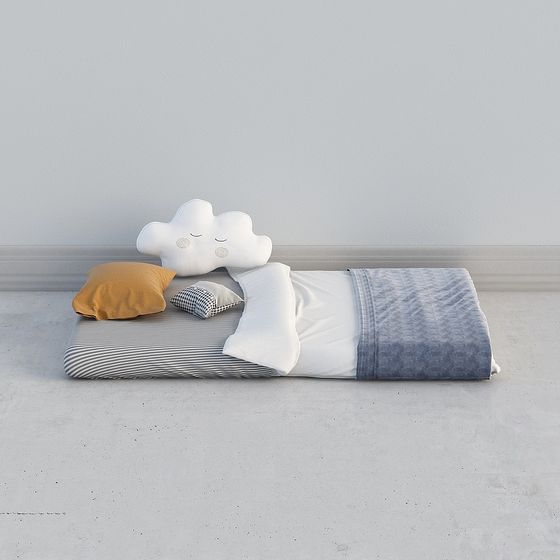 Cloud Bed 3D model for Modern Interiors