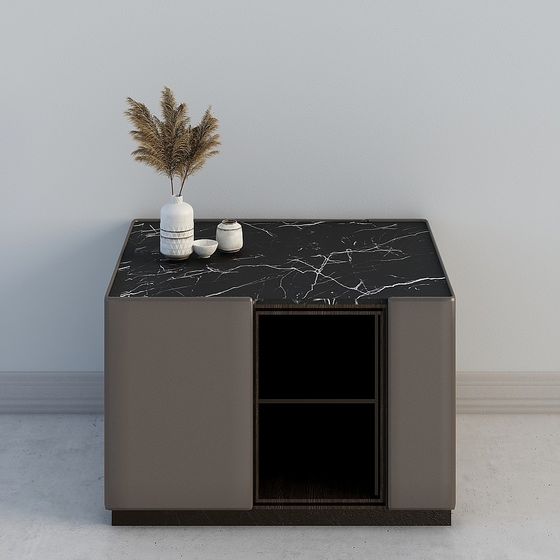 Urban Minimalist Side Table 3D model for Modern Interiors