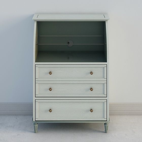 Vintage Cabinet 3D model for Elegant Spaces