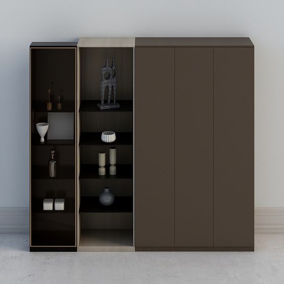 Urban Storage Cabinet 3D model for Modern Interiors