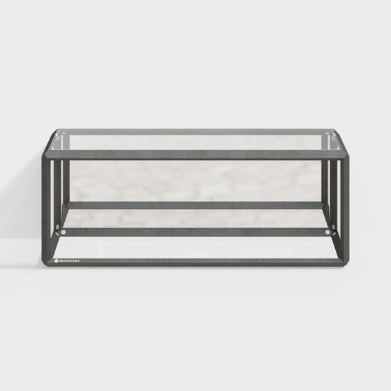 Elegant Glass Display Cabinet 3D model