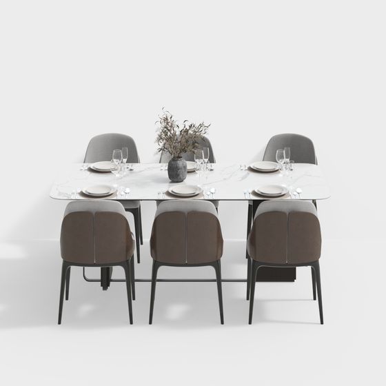 Urban Dining Table 3D model