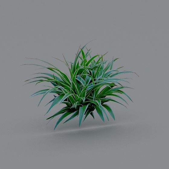 Chlorophyll Low-Poly Plant 3D Model for Creative Projects