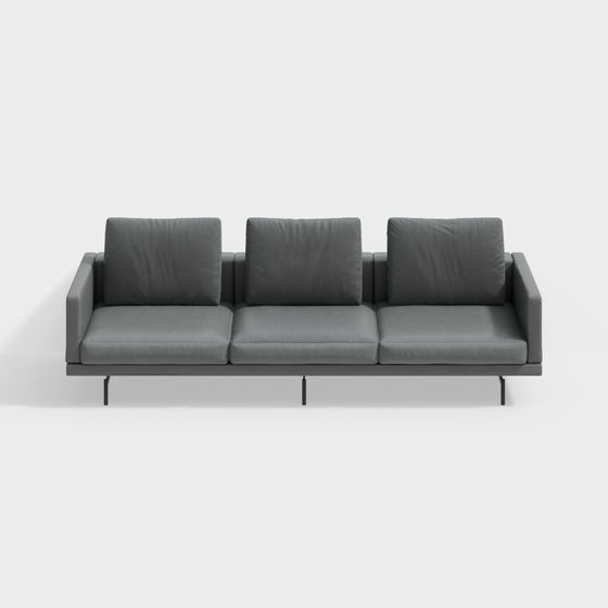Modern Low-Poly Sofa 3D model