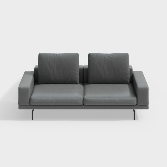 Stylish Low-Polygon 3D Sofa Model