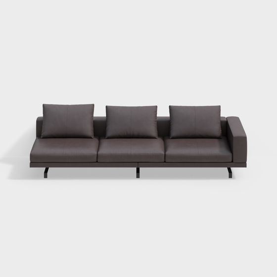 Urban Comfort 3D model Sofa for Modern Spaces