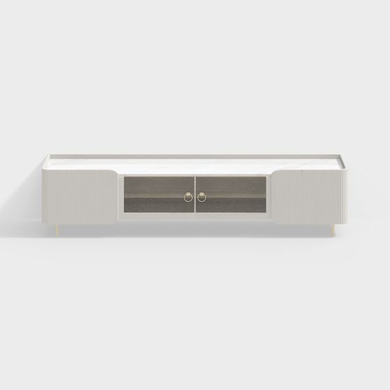 Modern Minimalist TV Stand 3D model