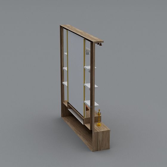 Minimalist Bookshelf 3D Model
