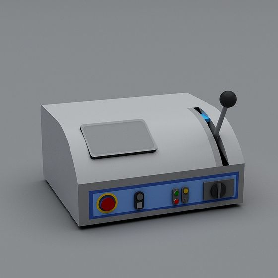 Retro Industrial Control Console 3D model