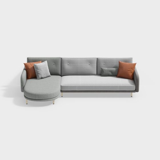 Stylish 3D Model Sofa for Modern Interiors