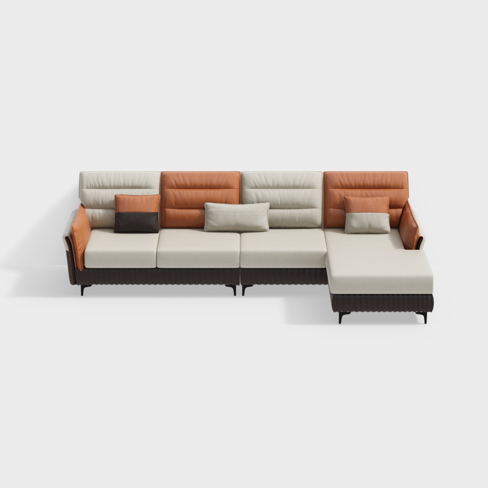 canapé d'angle formé