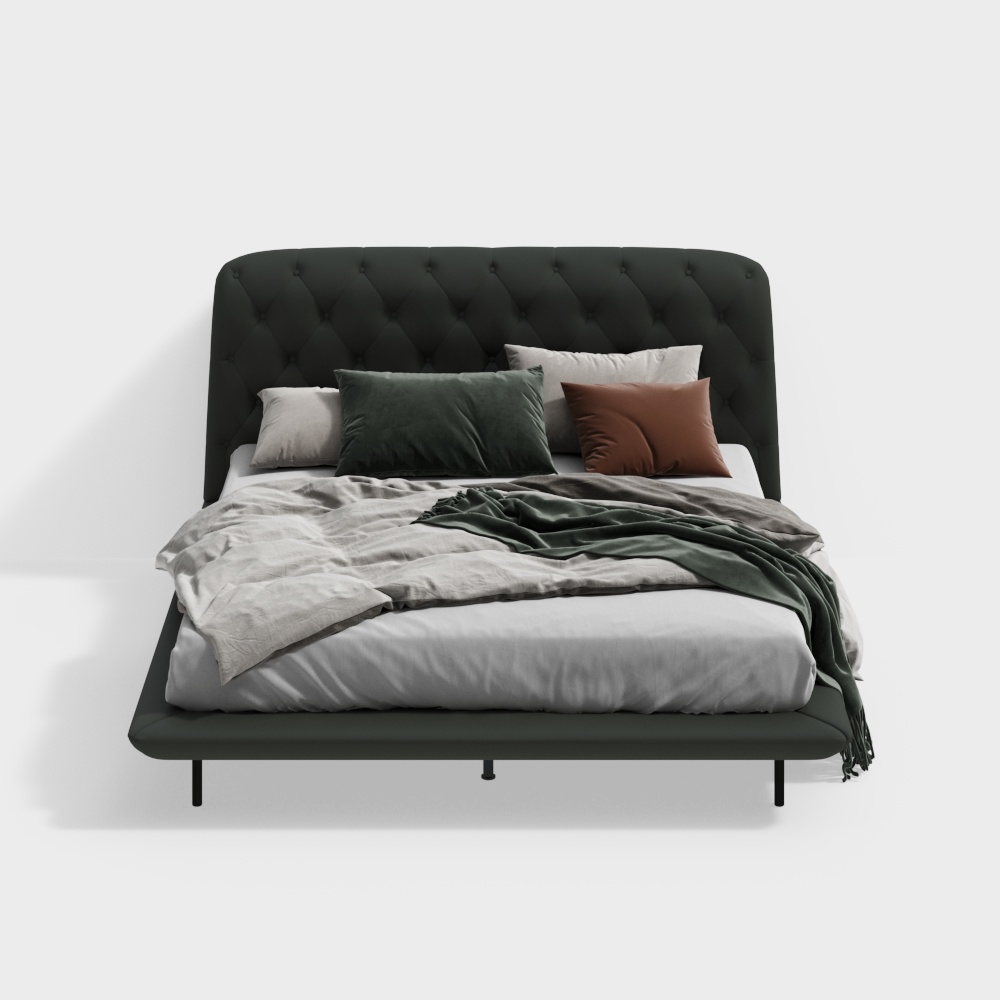 JB68P サンドグリーン キングベッド 1.8m(レギュラー)