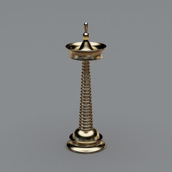 Elegant Candle Holder 3D model for Creative Projects