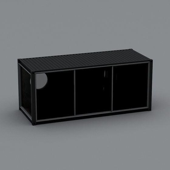 Unique Low-Poly Container 3D Model Design