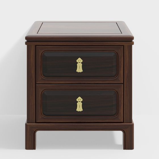 Stylish Nightstand 3D Model for Modern Homes