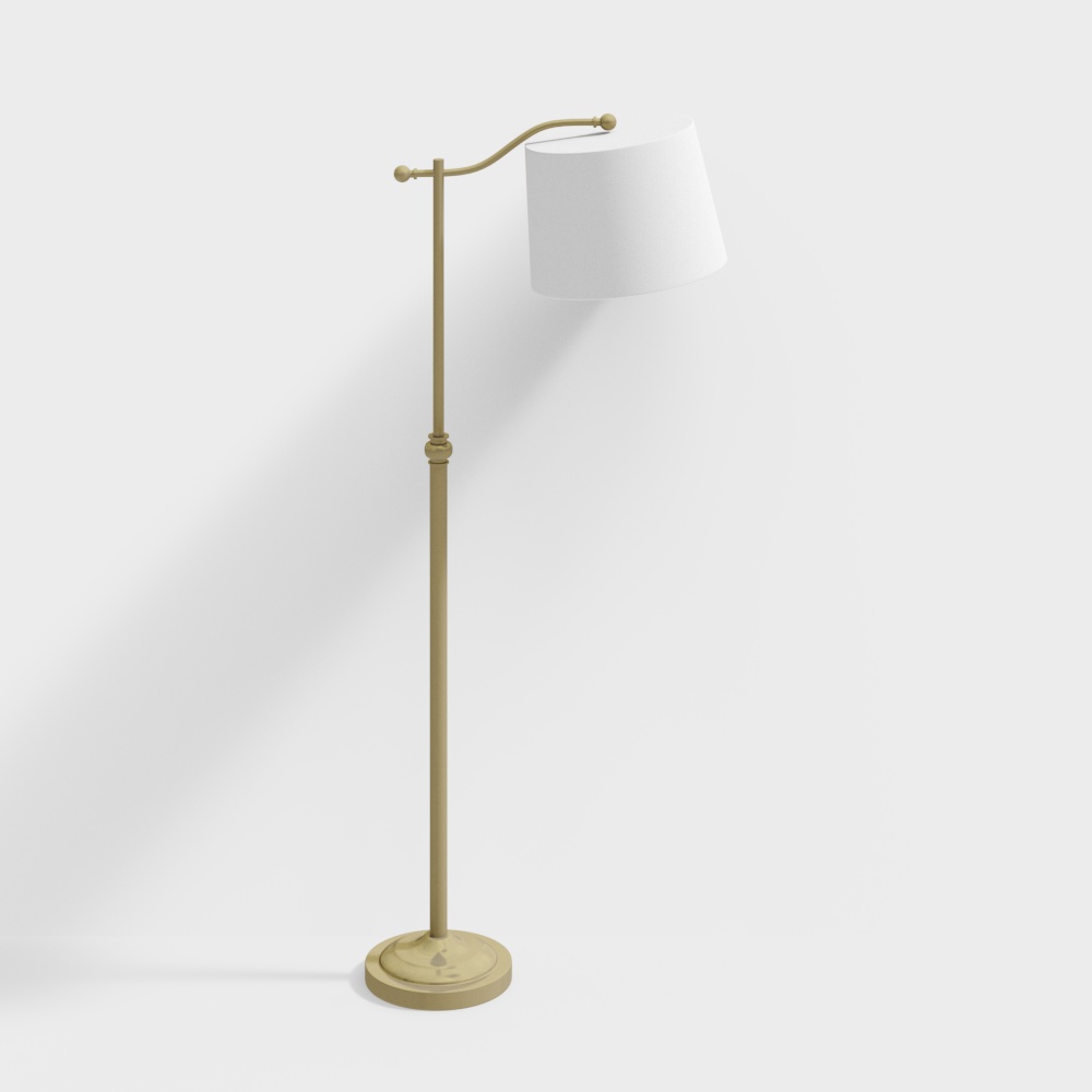 Lámparas de pie de latón antiguo de Wilmington