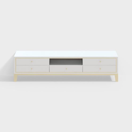 Modern Minimalist TV Cabinet 3D model