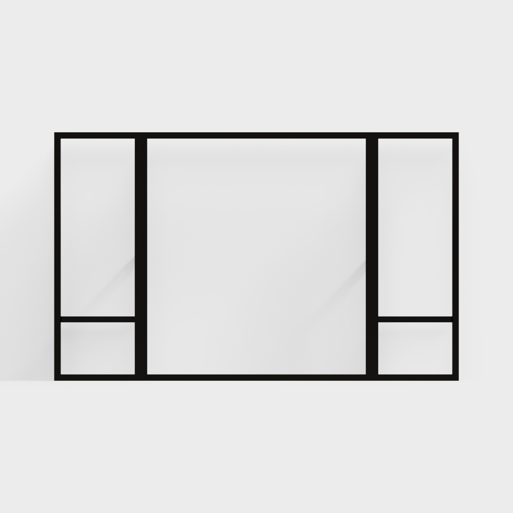 Wabi-sabi style bedroom master room 2 windows