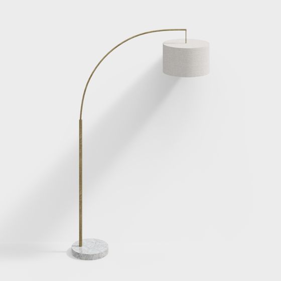 Elegant Arch Floor Lamp 3D model