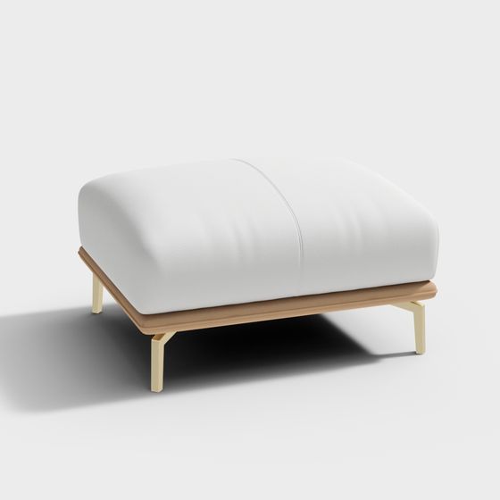 Urban Comfort Ottoman 3D model for Modern Spaces