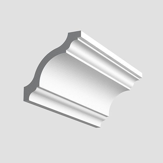 Sleek Gray Corner Molding 3D Model