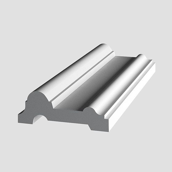 Gray Decorative Line 3D Model for Stylish Details