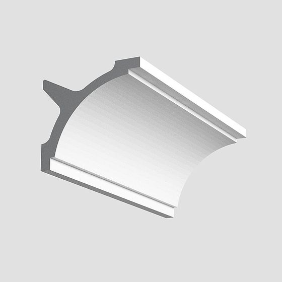 Sleek Gray Plain Angle Line 3D Model for Interior Design