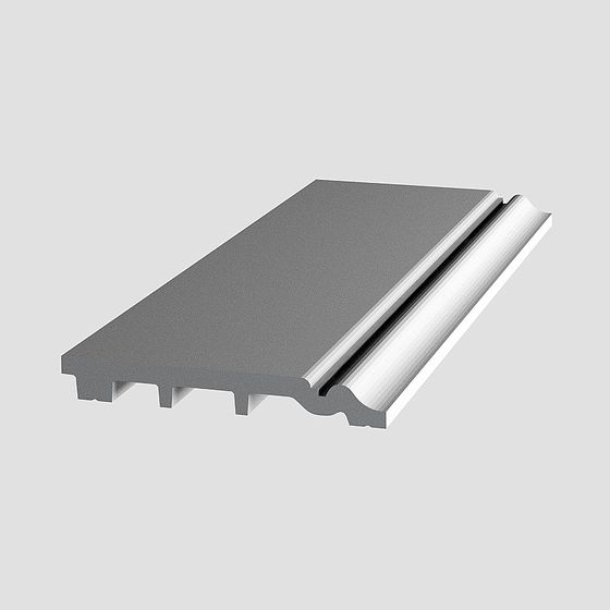 Modern Gray Plain Flat Line 3D Model for Stylish Interiors