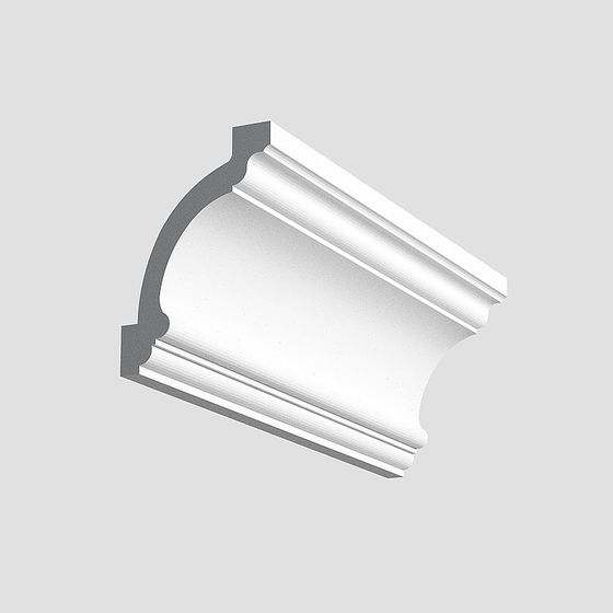 White Decorative Angle Line 3D Model