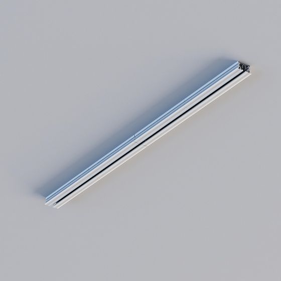 Gray Linear Diffuser Slot 3D Model for HVAC Systems