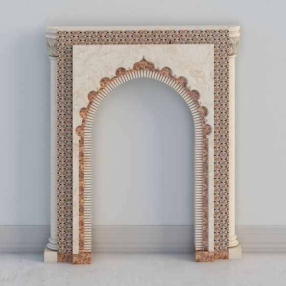 Arabesque Arch 3D model for Creative Projects